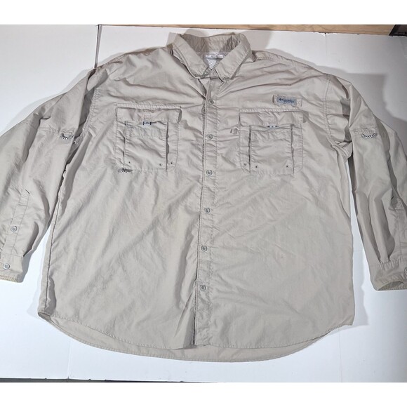 Columbia Other - Columbia PFG Omni-Shade Button Up Long Sleeve Fishing Shirt Men's Size XXL 2XL